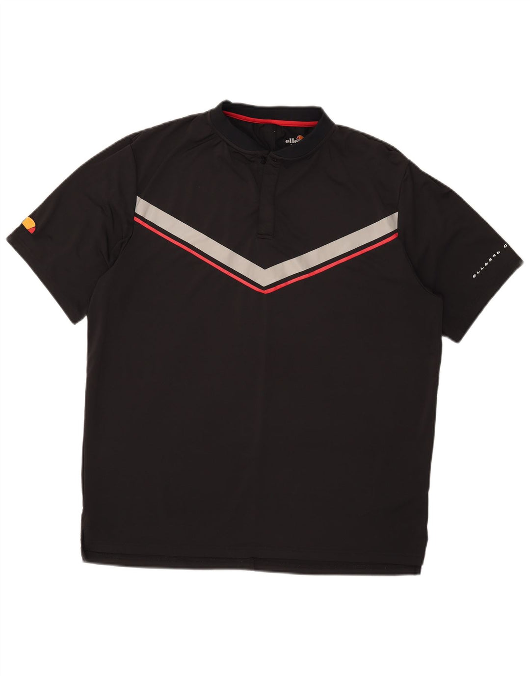 Ellesse Ανδρικό Πόλο Μπλουζάκι 2XL Μαύρο Colourblock Πολυεστέρας