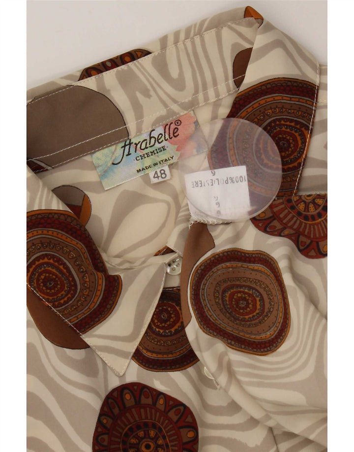 Vintage Γυναικείο Πουκάμισο Μπλούζα IT 48 XL Πολύχρωμος Γεωμετρικός Πολυεστέρας