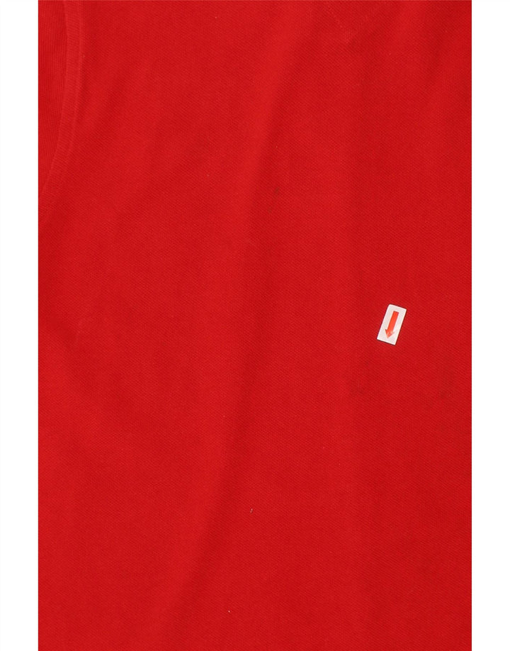 TOMMY HILFIGER Αγόρια γραφικό πόλο μπλουζάκι 6-7 ετών κόκκινο βαμβακερό