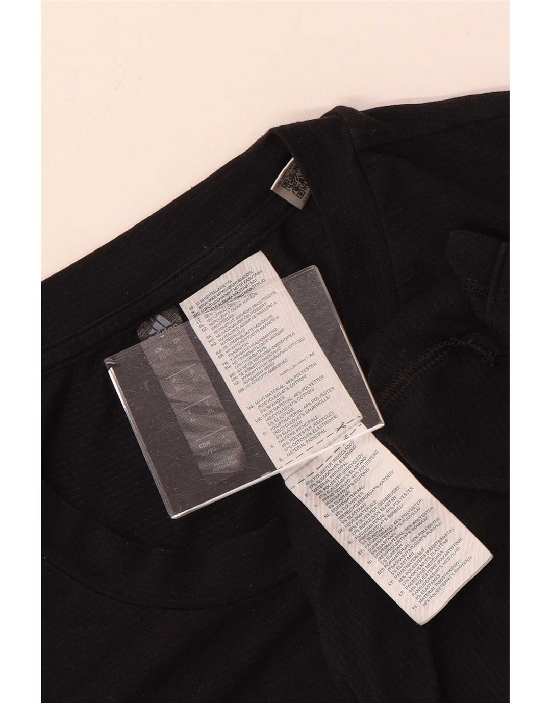 Ανδρικό κοντομάνικο μπλουζάκι Adidas Top XL μαύρο πολυεστέρα
