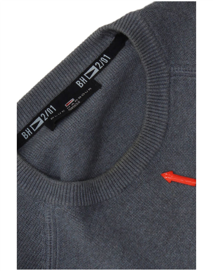 Ανδρικό πουλόβερ Marks & Spencer Blue Harbor Crew Neck Jumper Medium Blue