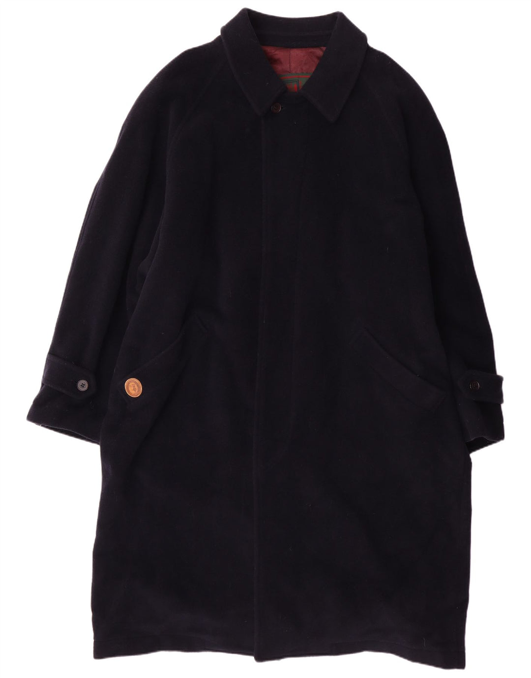 TRUSSARDI JEANS Ανδρικό Πανωφόρι UK 42 XL Navy Blue Wool