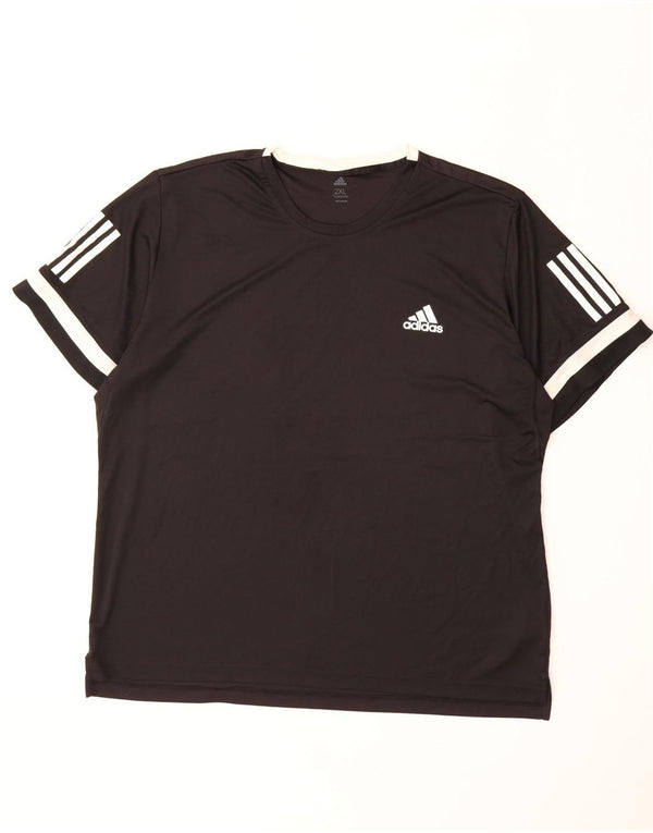 Ανδρικό T-Shirt Climacool ADIDAS Top 2XL Μαύρο Πολυεστέρας