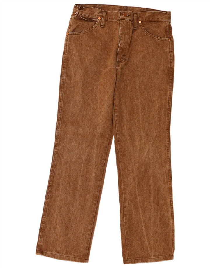 Γυναικείο ίσιο τζιν Wrangler W30 L30 Καφέ βαμβακερό