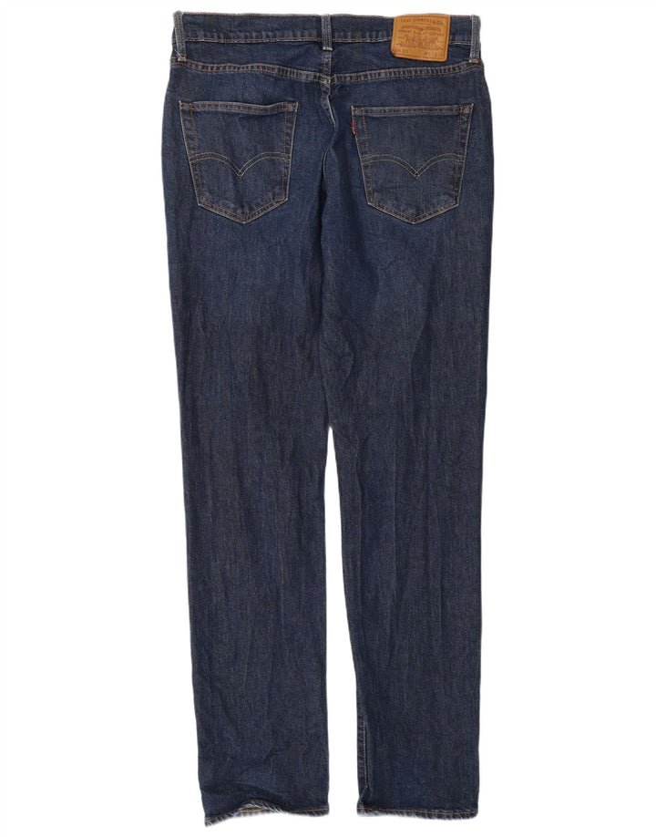 LEVI'S Mens 511 Slim Jeans W33 L34  Navy Blue Cotton
