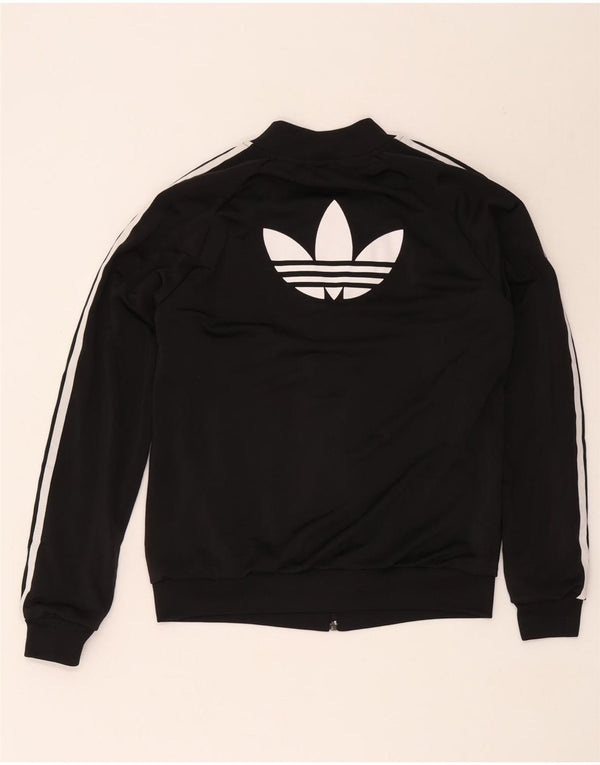 Γυναικεία αθλητική φόρμα γραφικών Adidas Top Jacket UK 12 Medium Black