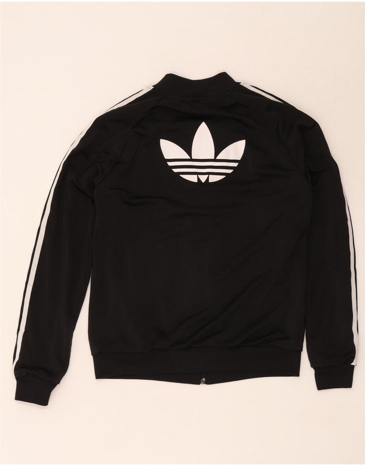 Γυναικεία αθλητική φόρμα γραφικών Adidas Top Jacket UK 12 Medium Black