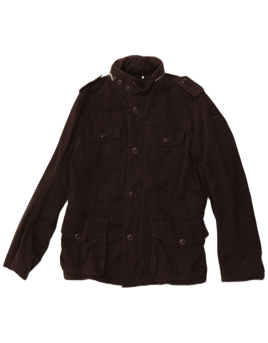 Diesel Ανδρικό Στρατιωτικό Μπουφάν UK 40 μεγάλο μαύρο βαμβακερό