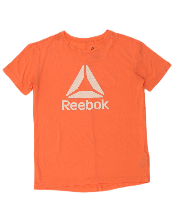 Γυναικείο μπλουζάκι Reebok Speedwick Oversized γραφικό Top UK 8/10 Small Orange
