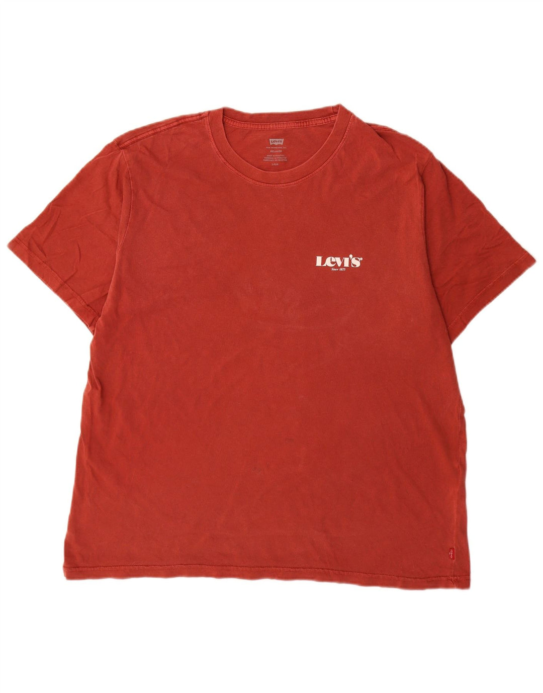 Ανδρικό T-Shirt Levi's Relaxed Top μεγάλο κόκκινο βαμβακερό
