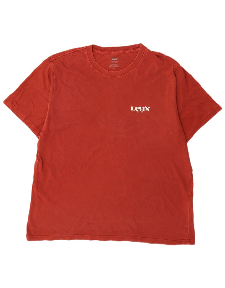 Ανδρικό T-Shirt Levi's Relaxed Top μεγάλο κόκκινο βαμβακερό