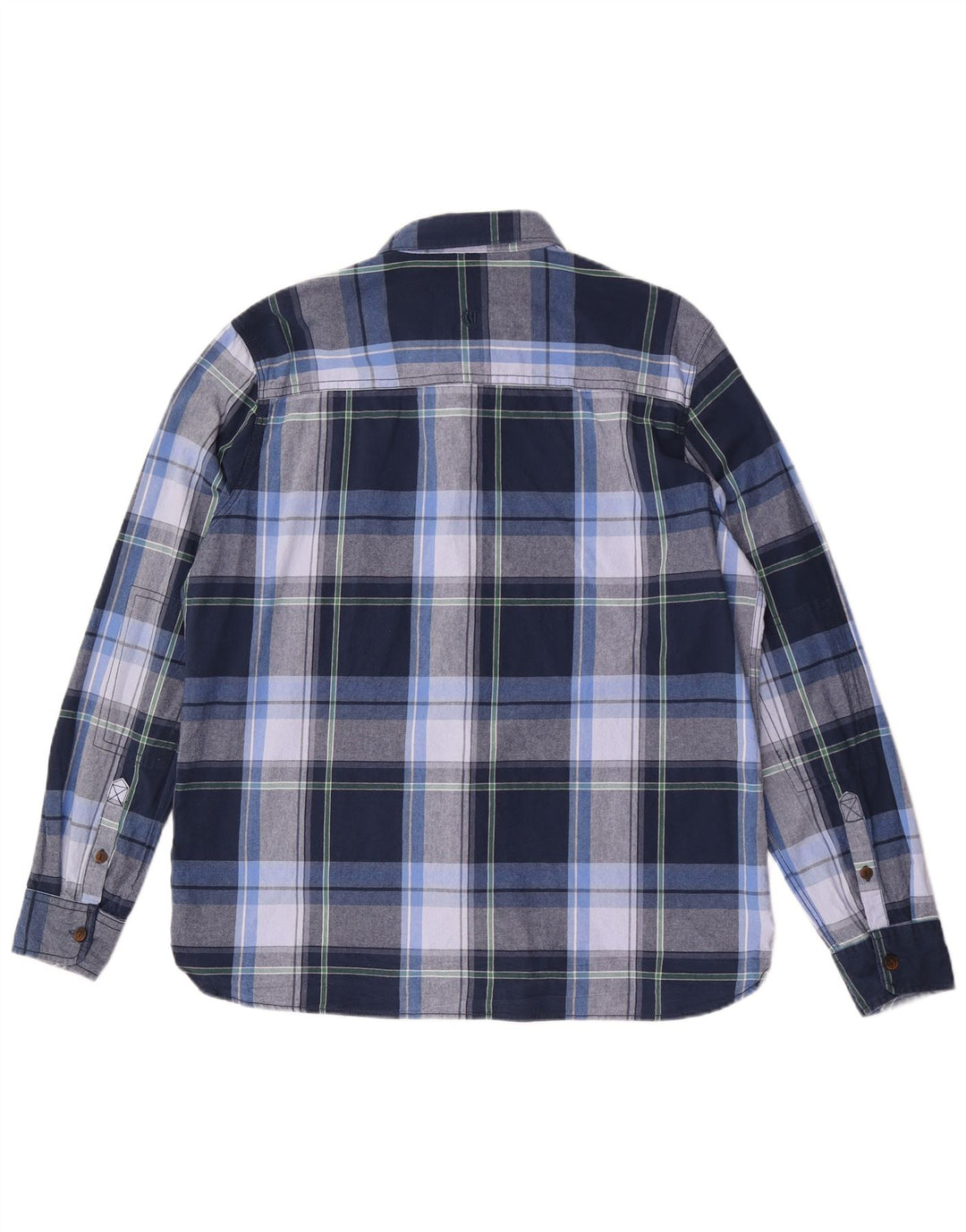 FAT FACE Ανδρικό φανελένιο πουκάμισο XL Blue Check Cotton
