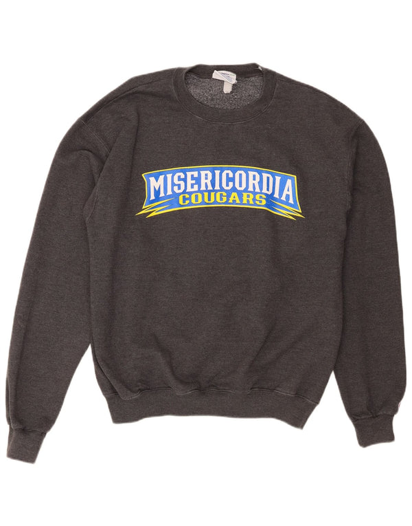 Champion Mens Misericordia Cougars Graphic Φούτερ Jumper Medium Grey