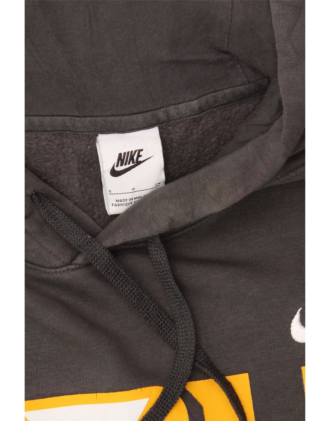 NIKE Mens Graphic Hoodie Jumper Small Grey Cotton Vintage Nike and Second-Hand Nike from Messina Hembry 