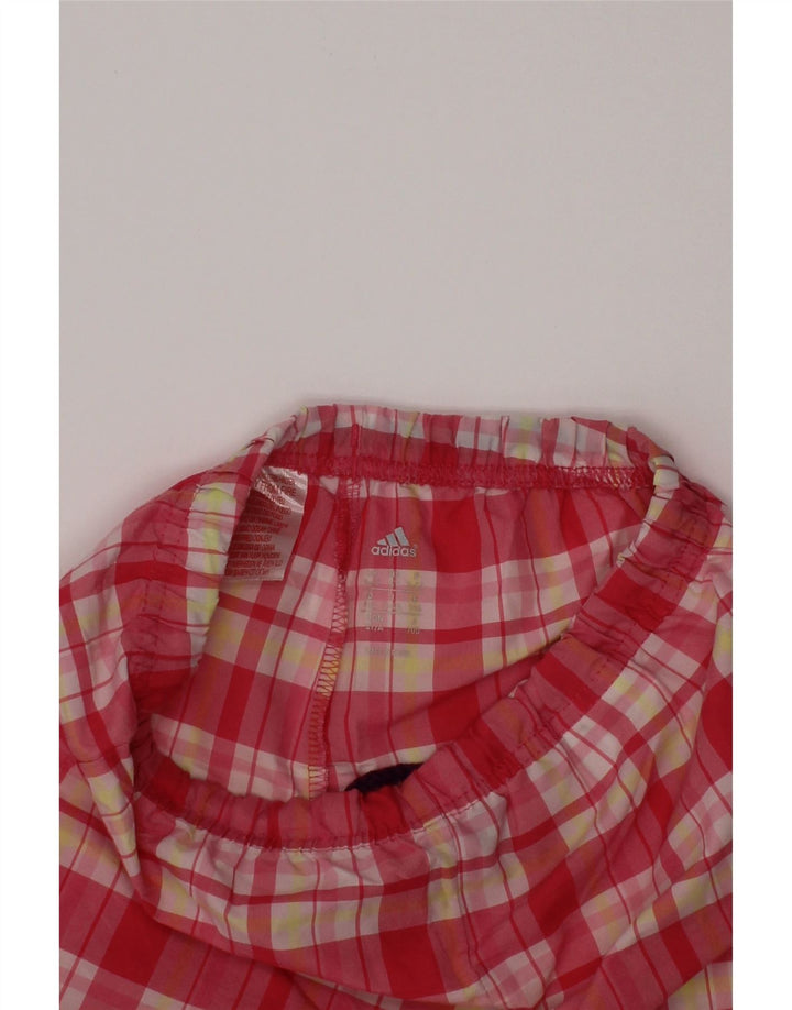 ADIDAS Girls casual σορτς 3-4 ετών W20 Pink Check Polyester