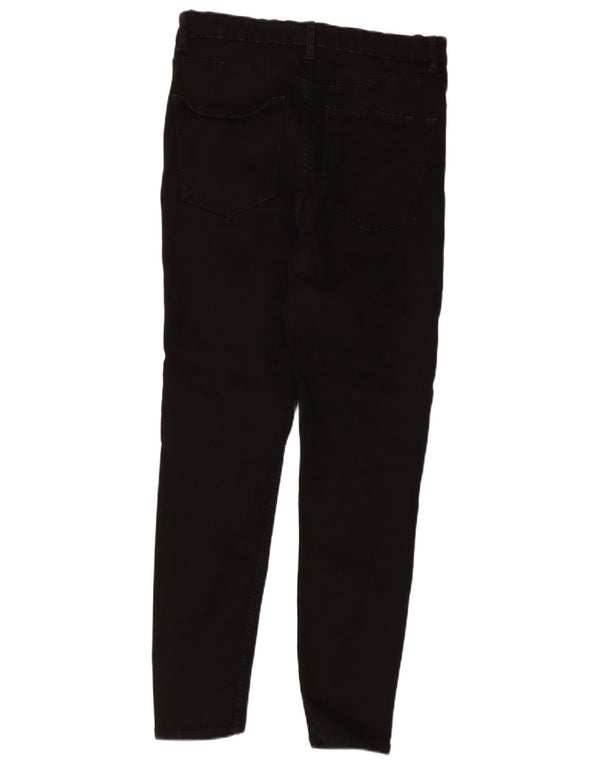 Zara γυναικείο ψηλόμεσο στενό τζιν EU 44 XL W34 L26 μαύρο βαμβακερό