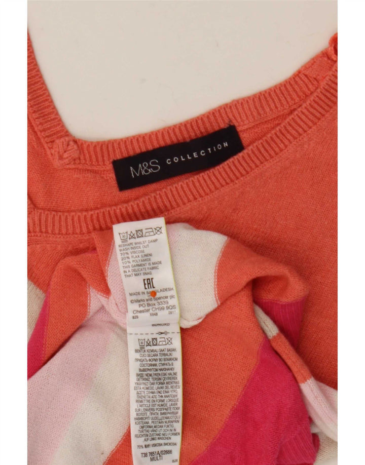 Marks & Spencer Γυναικείο πουλόβερ με λαιμόκοψη σε V UK 12 μεσαίο πολύχρωμο