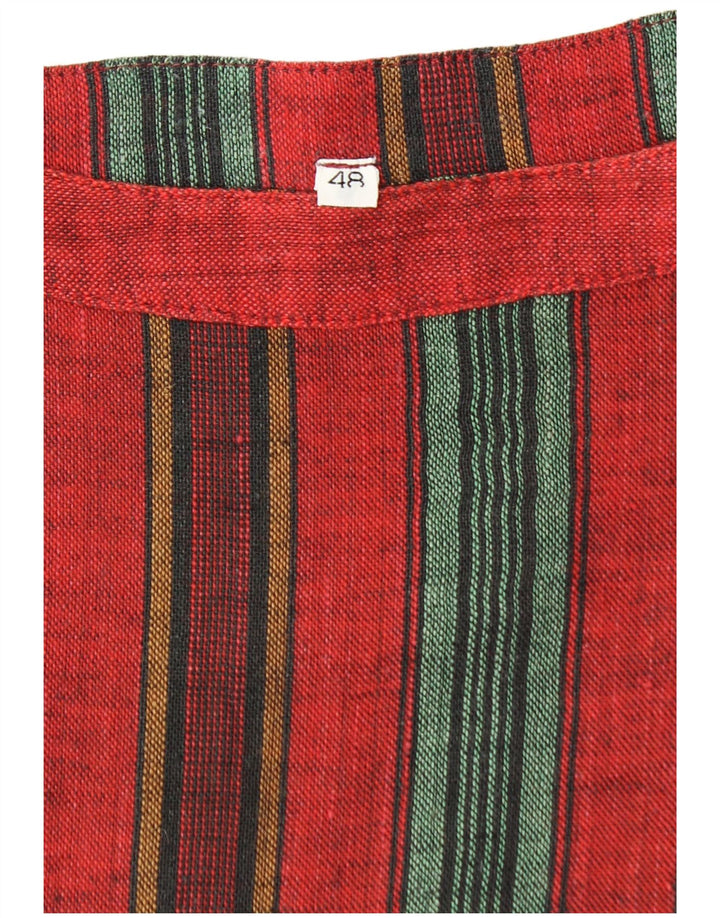 Vintage Γυναικείο τουνίκ Φόρεμα IT 48 XL Κόκκινο ριγέ