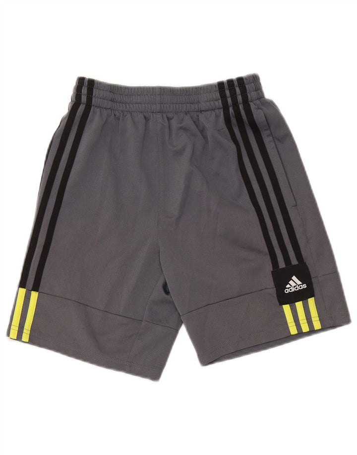 Adidas Boys Sport Short 10-11 Years Medium Grey Polyester