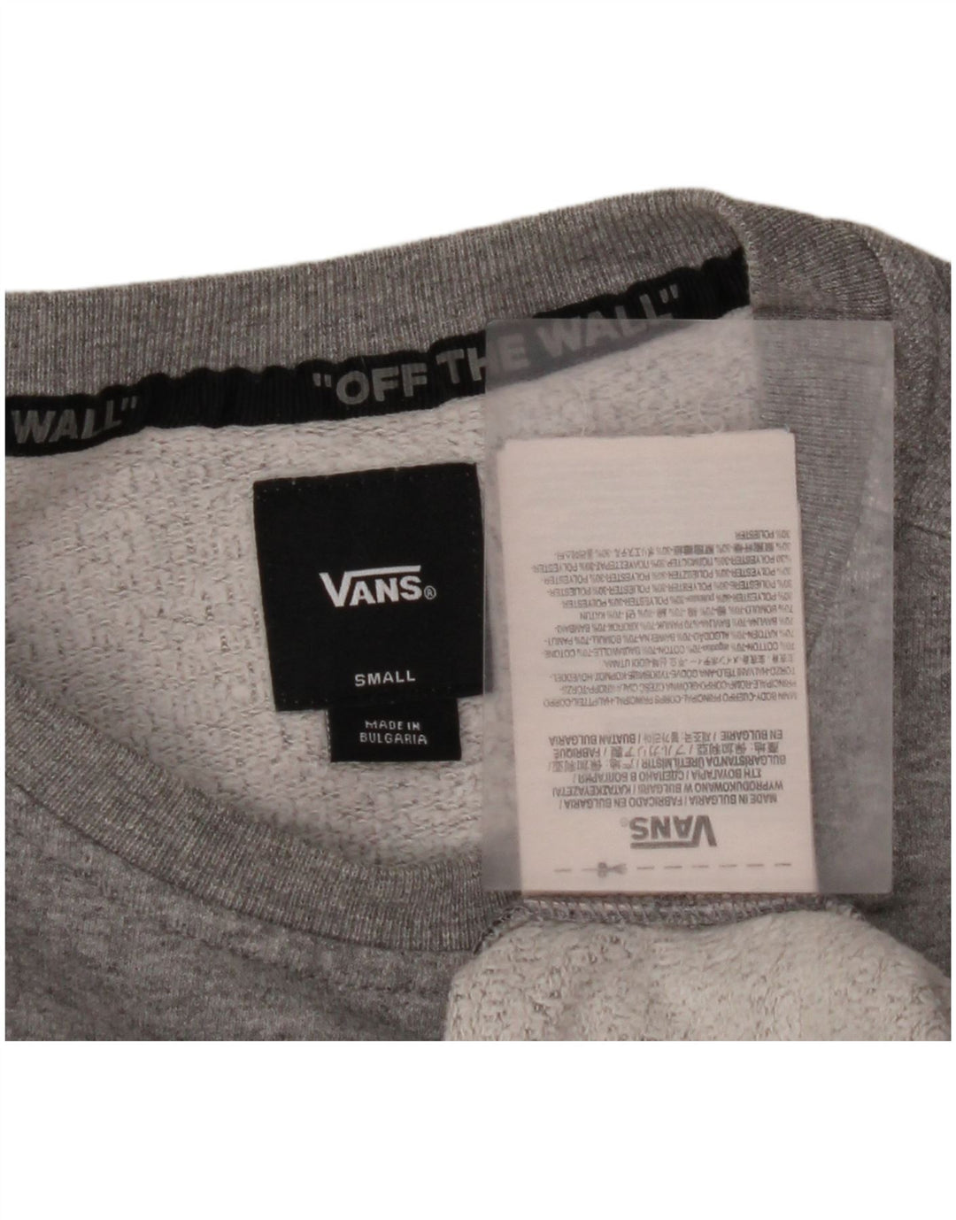 Ανδρικό γραφικό φούτερ VANS Jumper Μικρό Γκρι Βαμβακερό