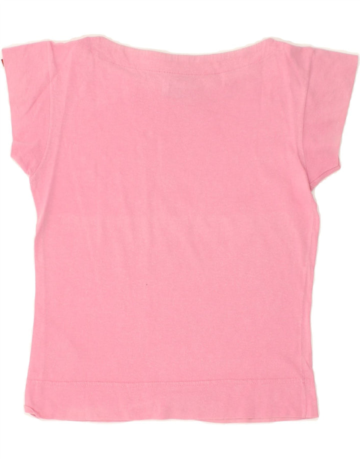 LEVI'S Womens Graphic T-Shirt Top UK 10 Small Pink Vintage Levi's and Second-Hand Levi's from Messina Hembry 