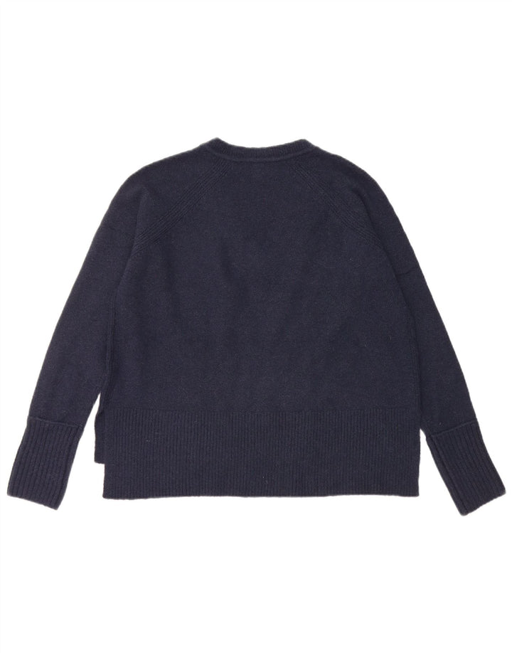 J. CREW Γυναικείο πουλόβερ με λαιμόκοψη μεγάλου μεγέθους UK 10 Small Navy Blue