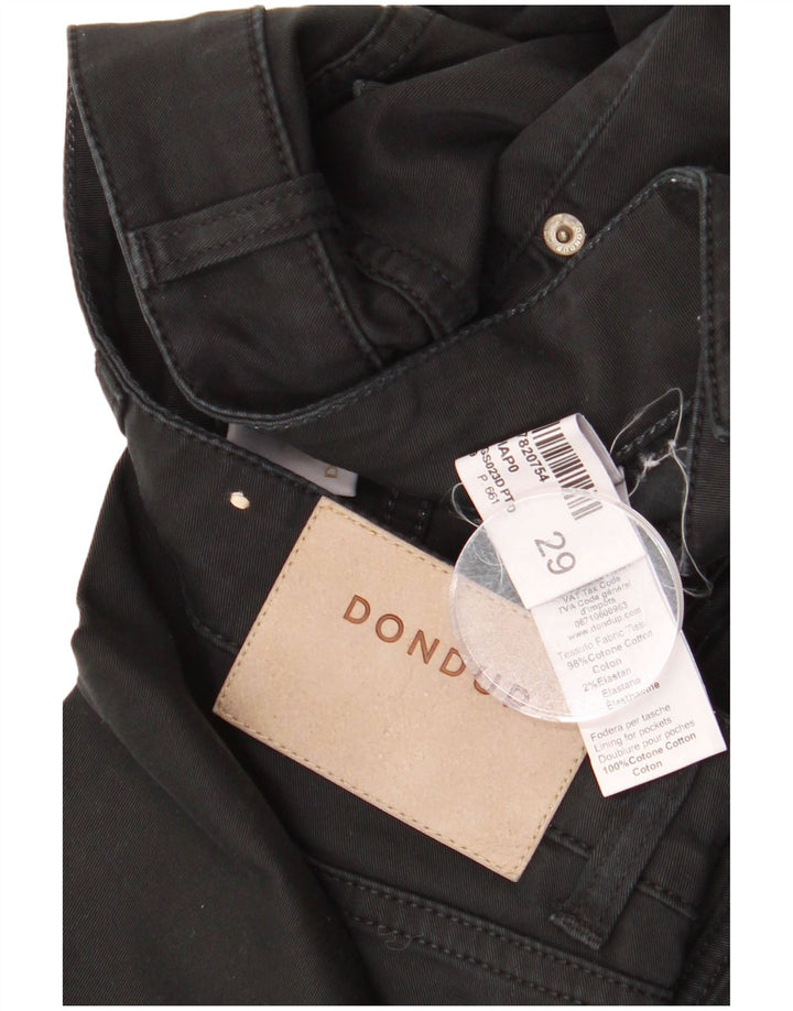 Dondup Γυναικείο Slim Jeans W29 L28 Μαύρο βαμβακερό