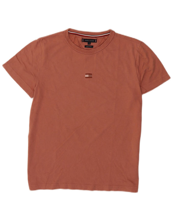 Ανδρικό T-Shirt Tommy Hilfiger Top μεσαίο καφέ βαμβακερό