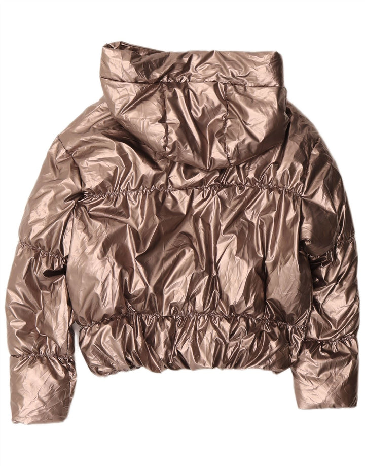 Carrera Γυναικείο μπουφάν με κουκούλα με επένδυση UK 14 από μεσαίο χρυσό πολυεστέρας