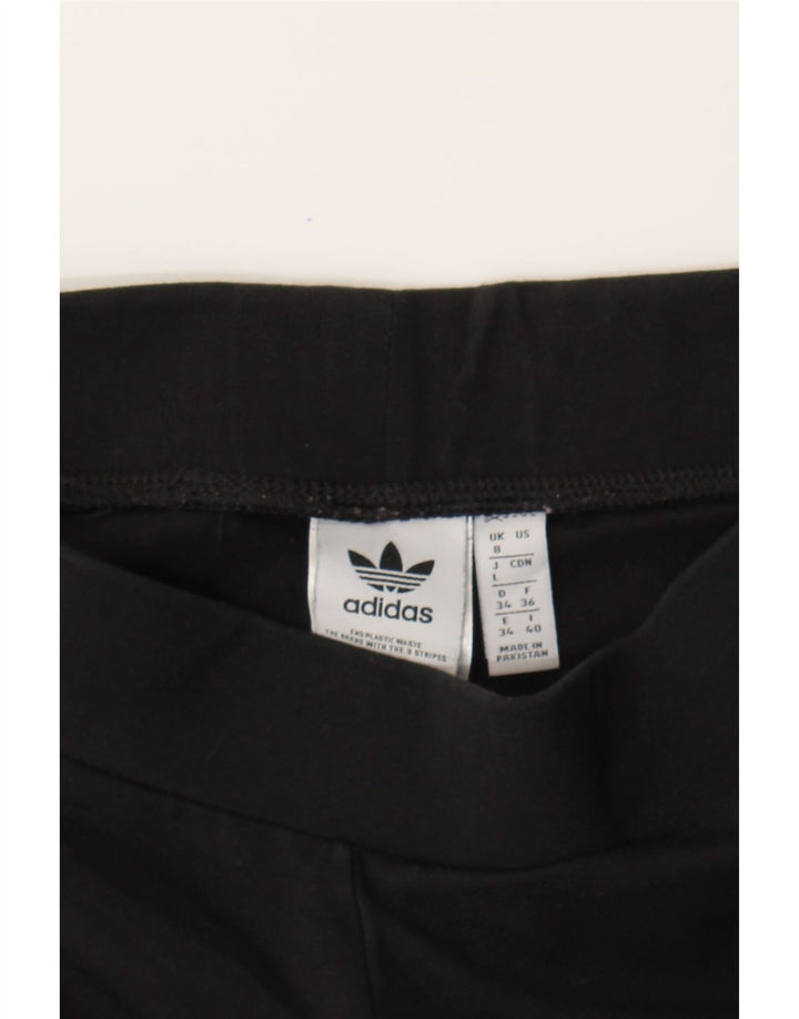 ADIDAS Womens Leggings UK 8 Small  Black Cotton Vintage Adidas and Second-Hand Adidas from Messina Hembry 