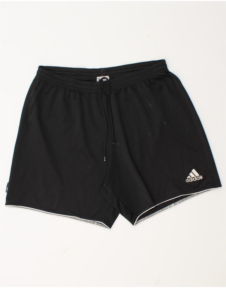 Ανδρικό αθλητικό σορτς Adidas μεγάλο μαύρο πολυεστέρα