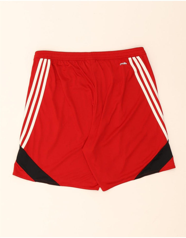 Ανδρικό σορτς Adidas Climalite με μεγάλο κόκκινο χρώμα πολυεστέρα