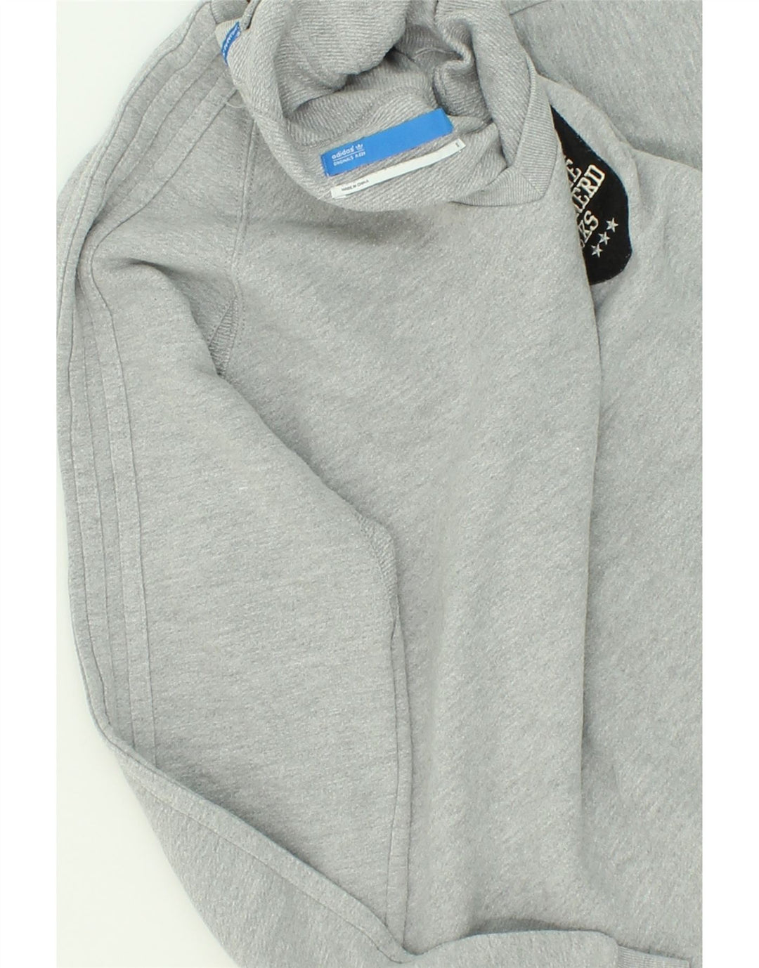 ADIDAS Mens Sweatshirt Jumper Small Grey Cotton Vintage Adidas and Second-Hand Adidas from Messina Hembry 