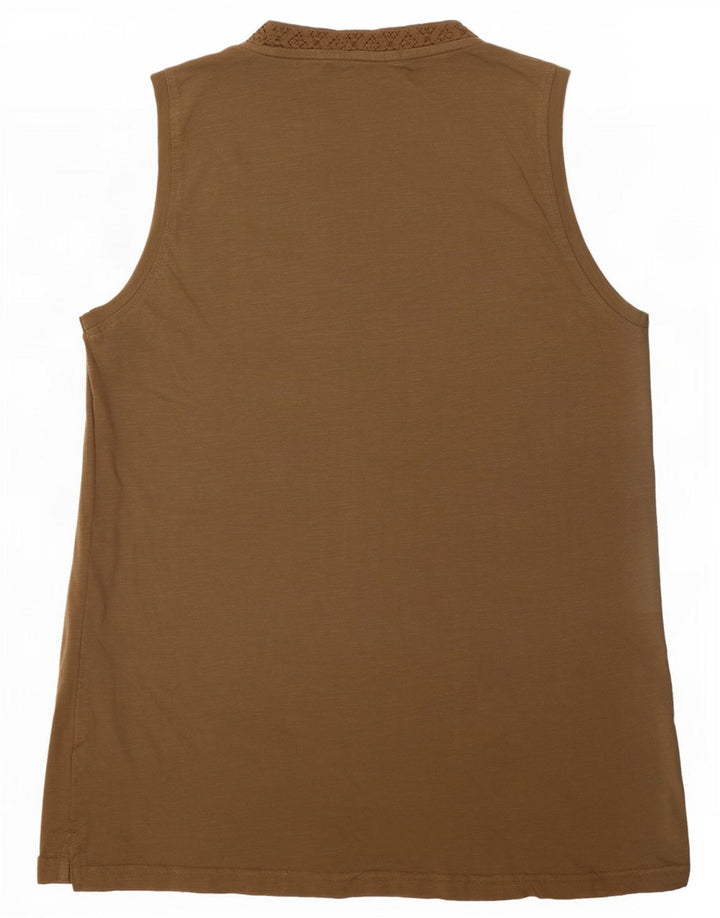Γυναικείο γιλέκο Weird Fish UK 14 Medium Khaki Cotton