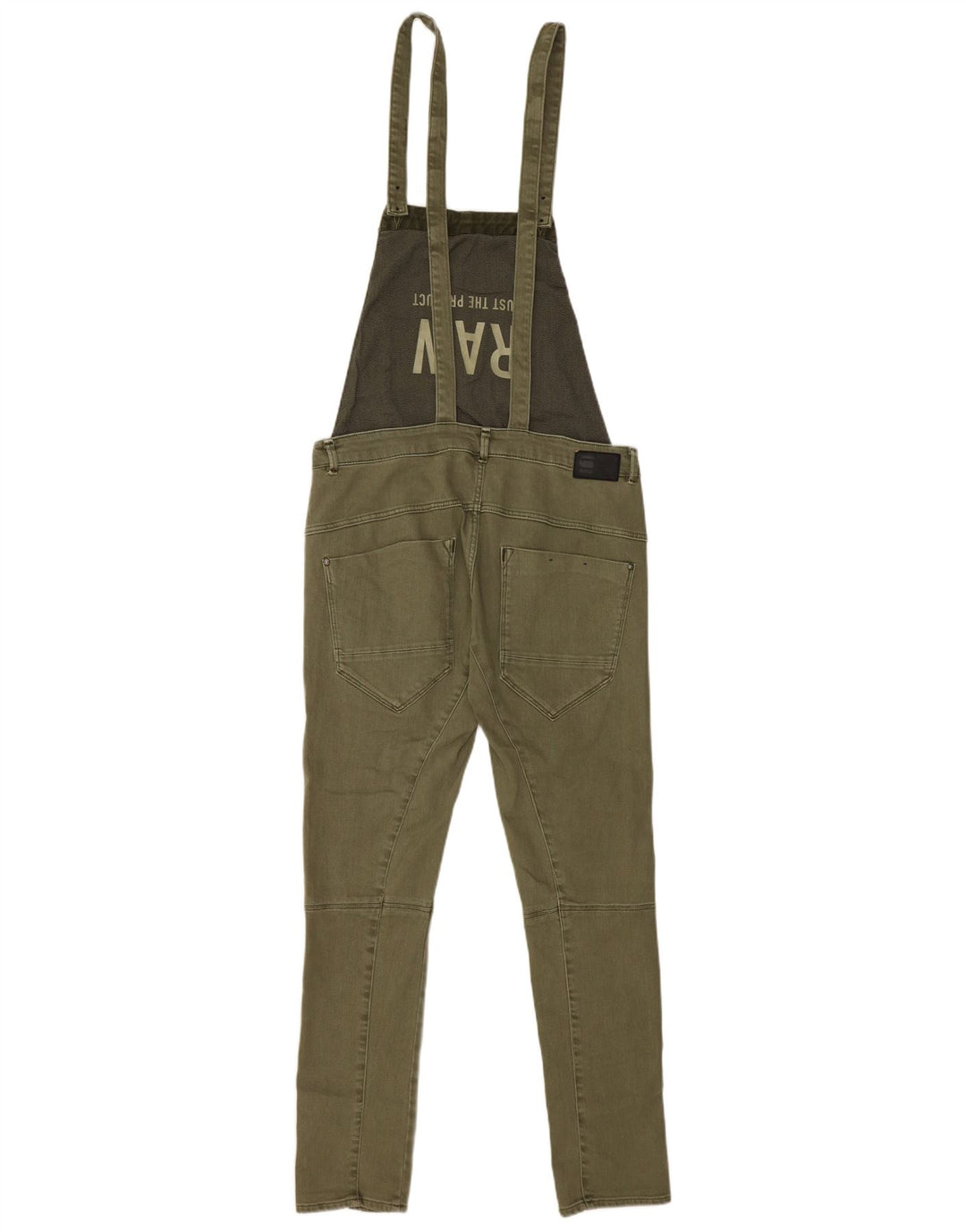 G-STAR Γυναικεία Dungarees Slim Jeans Small W32 L27 Χακί βαμβακερό