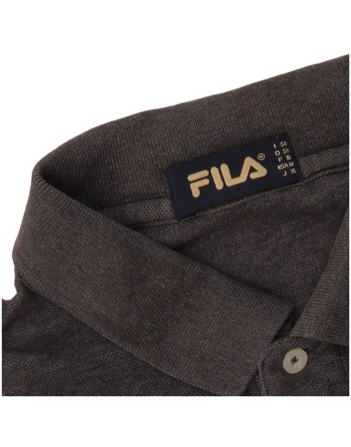 Ανδρικό μπλουζάκι πόλο FILA IT 50 Medium Grey