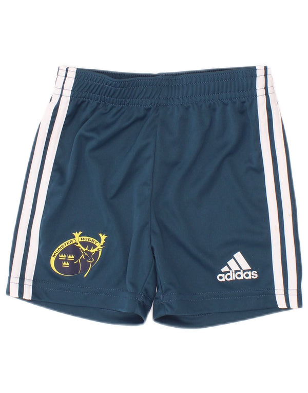 Αθλητικό σορτς ράγκμπι Adidas Baby Boys Munster 6-9 μηνών μπλε πολυεστέρα