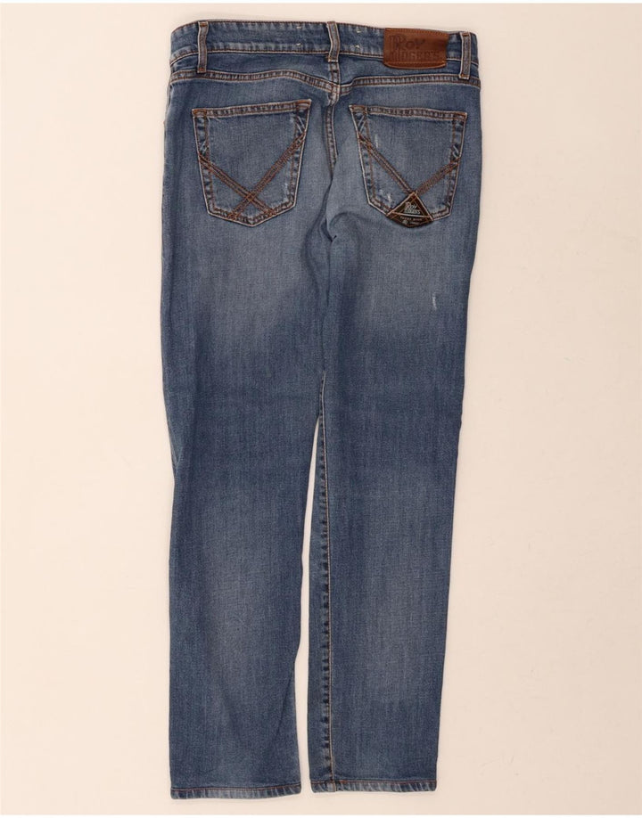 ROY ROGERS Womens Distressed Straight Jeans W31 L28 Blue Cotton Vintage Roy Rogers and Second-Hand Roy Rogers from Messina Hembry 