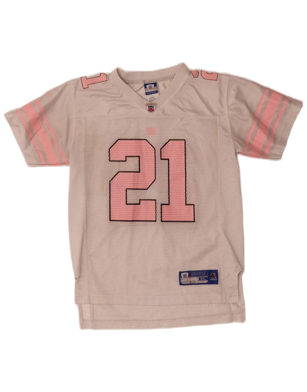 Reebok Boys NFL Graphic T-shirt Top 14-15 Years XL White Colourblock