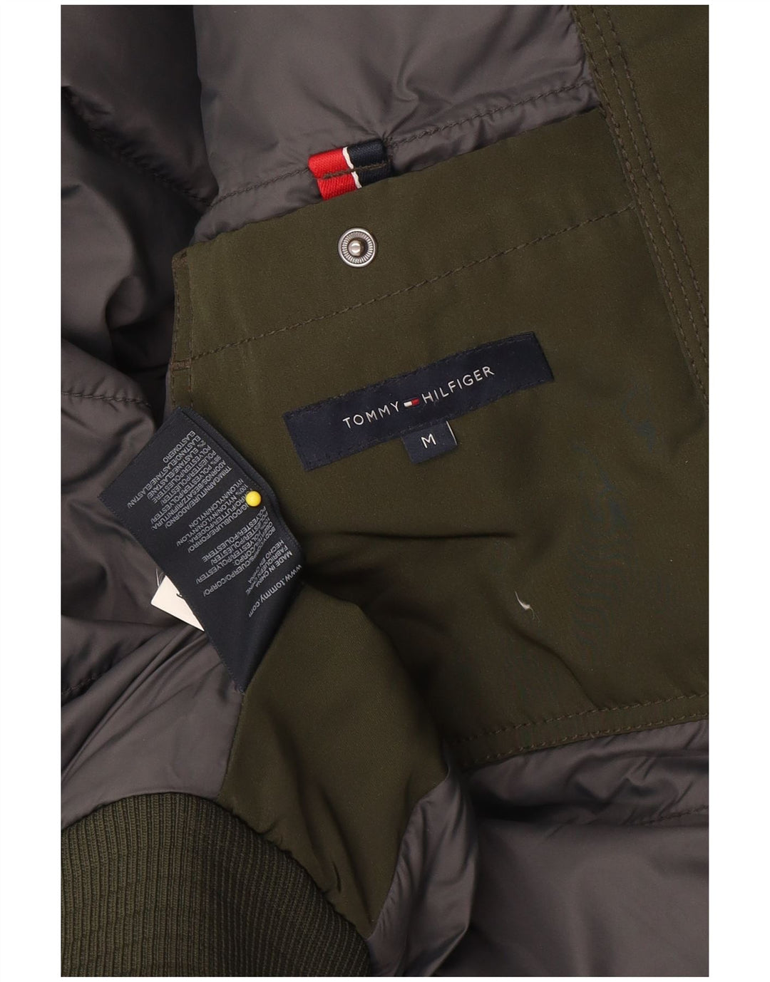 Tommy Hilfiger Ανδρικό μπουφάν με επένδυση UK 38 Medium Green Polyester