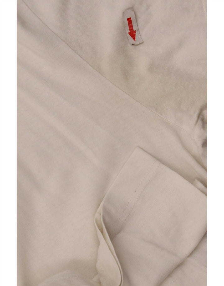 Fred Perry Ανδρικό T-Shirt Top μεγάλο λευκό βαμβακερό