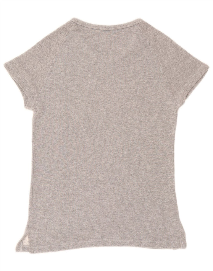 Fred Perry Γυναικείο T-Shirt Top UK 10 Small Grey Cotton