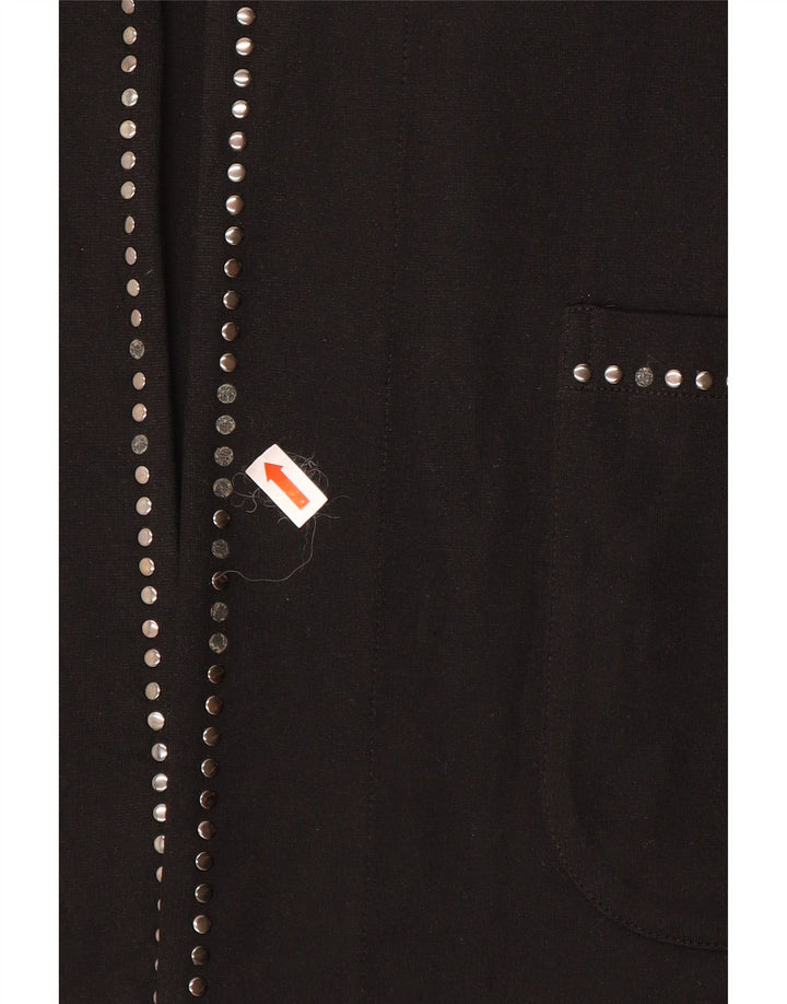 Fiorella Rubino Γυναικείο Oversized Open Blazer Jacket UK 14 Medium Black