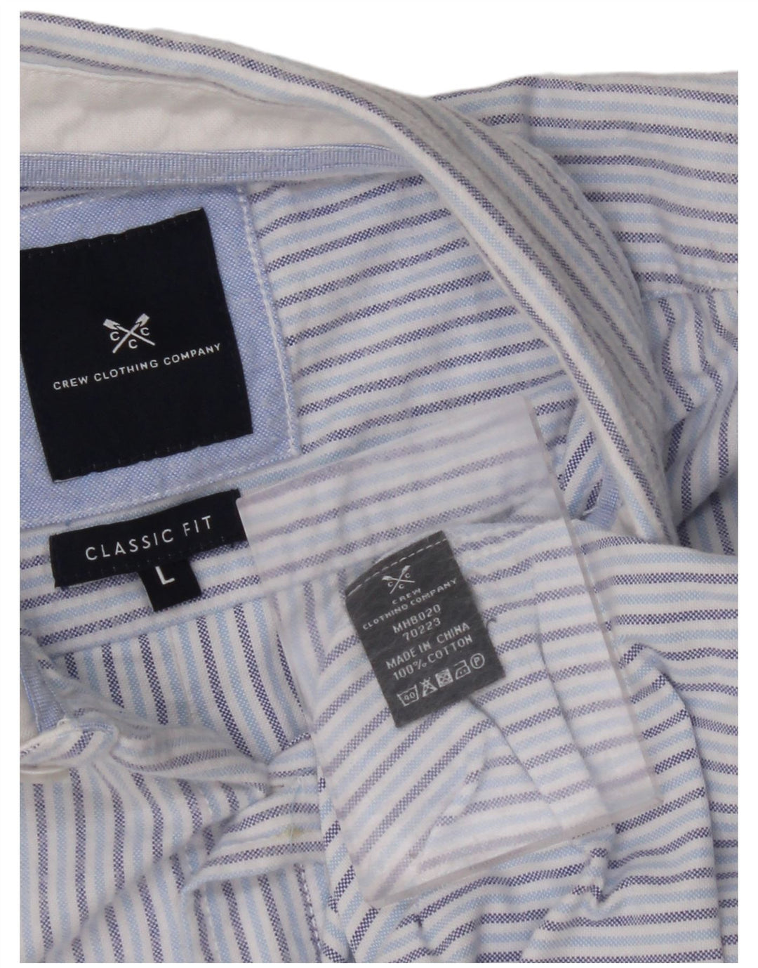 ΕΝΔΥΜΑΤΑ ΠΛΗΡΩΜΑΤΟΣ Ανδρικό πουκάμισο Classic Fit Μεγάλη Μπλε Βαμβακερή ρίγα