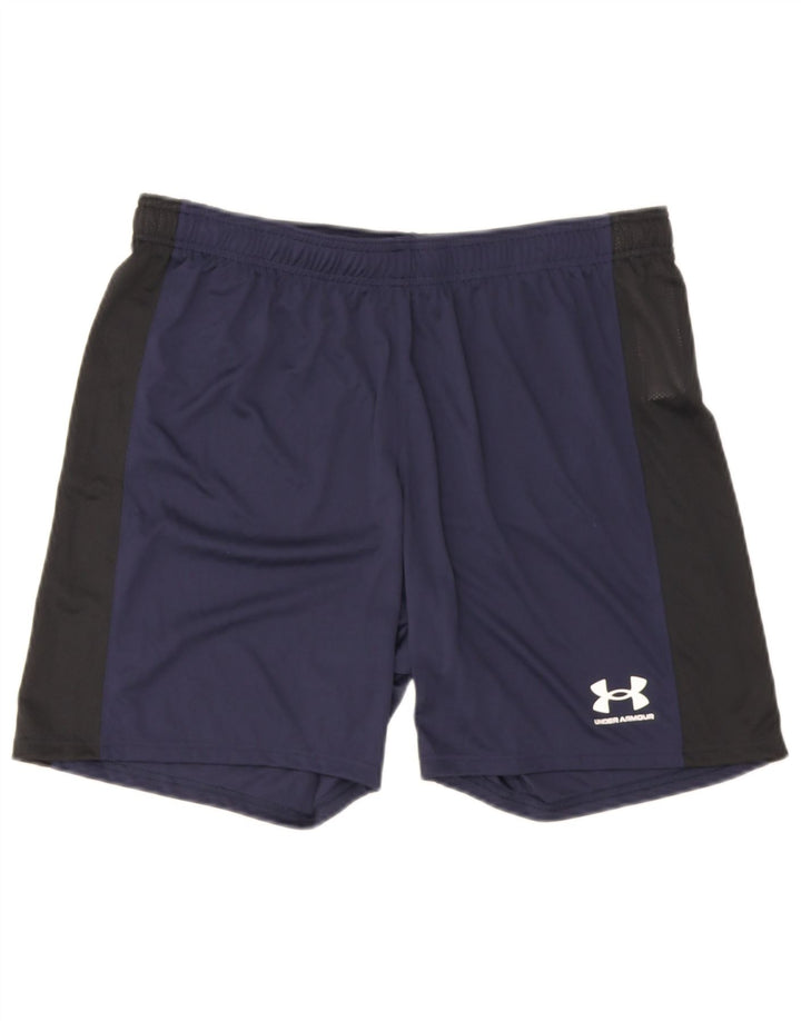 Ανδρικό αθλητικό σορτς Under Armour XL Navy Blue Colorblock Πολυεστέρας