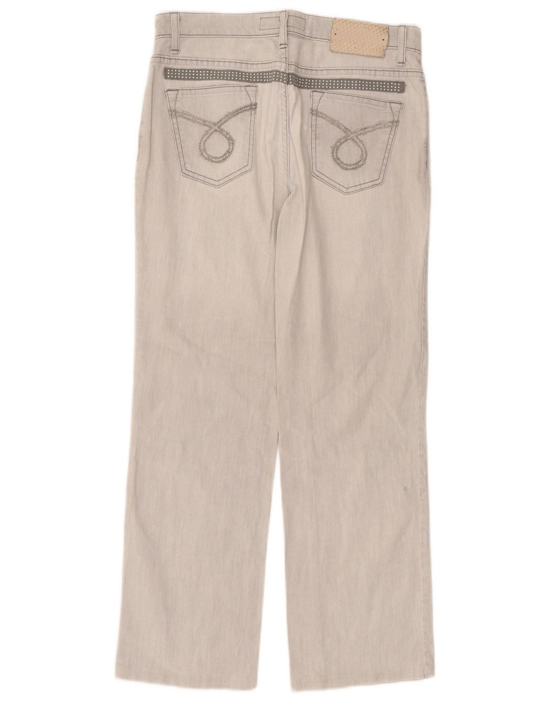 Γυναικείο τζιν Trussardi ίσιο W30 L27 Γκρι βαμβακερό
