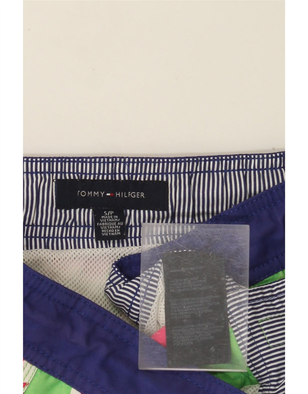 TOMMY HILFIGER Ανδρικό σορτς κολύμβησης Μικρό πράσινο φλοράλ πολυεστέρας