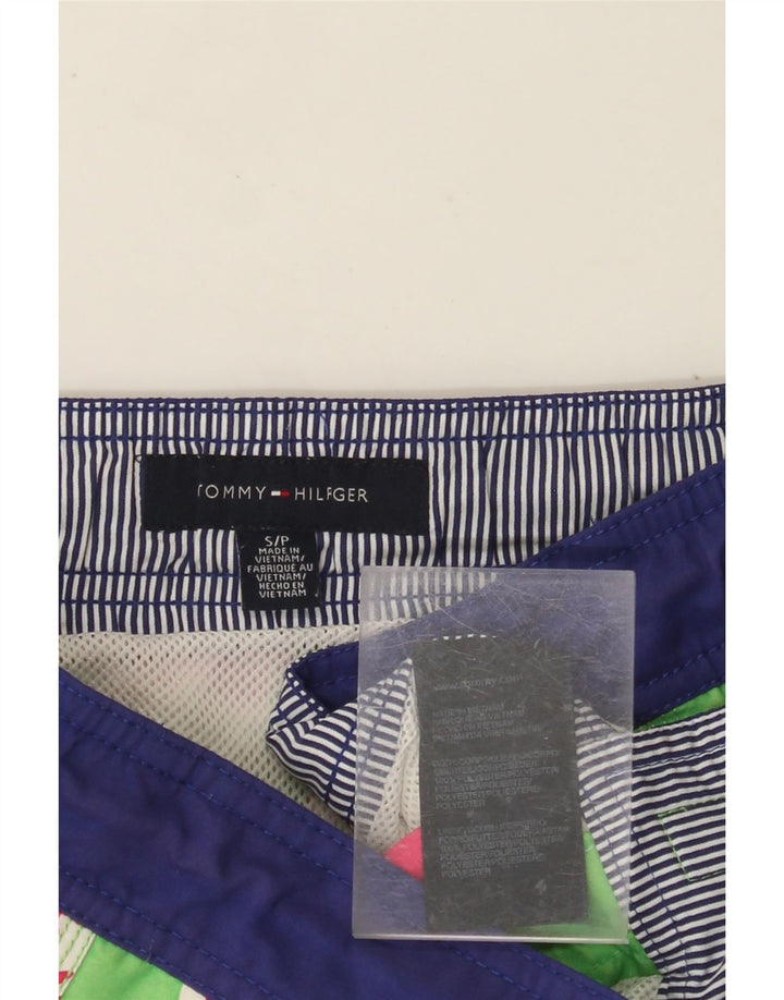 TOMMY HILFIGER Ανδρικό σορτς κολύμβησης Μικρό πράσινο φλοράλ πολυεστέρας