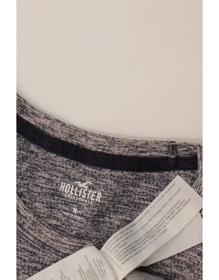 Ανδρικό μπλουζάκι HOLLISTER, μακρυμάνικο, μεσαίο μπλε ναυτικό βαμβακερό