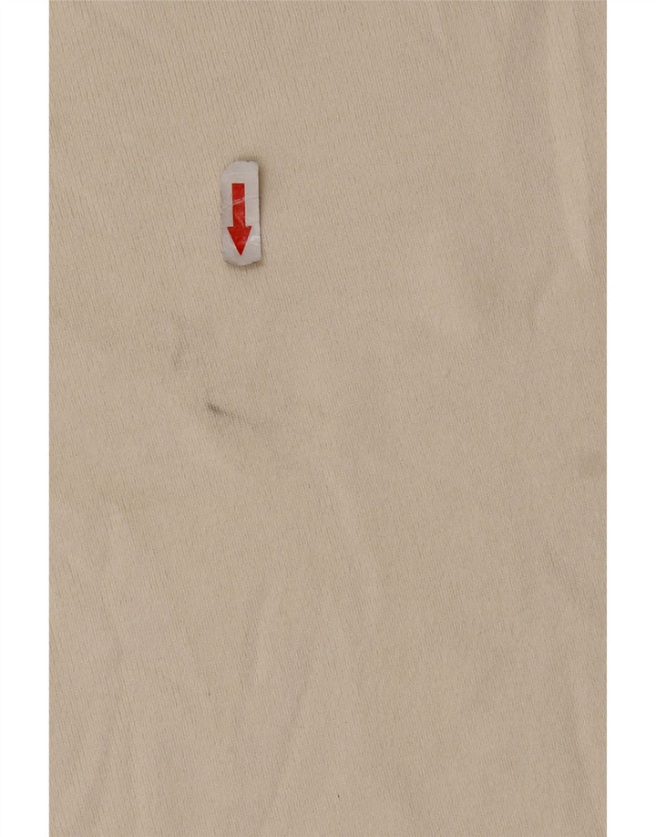 Zara Γυναικείο T-Shirt Top UK 14 Medium Off White Viscose